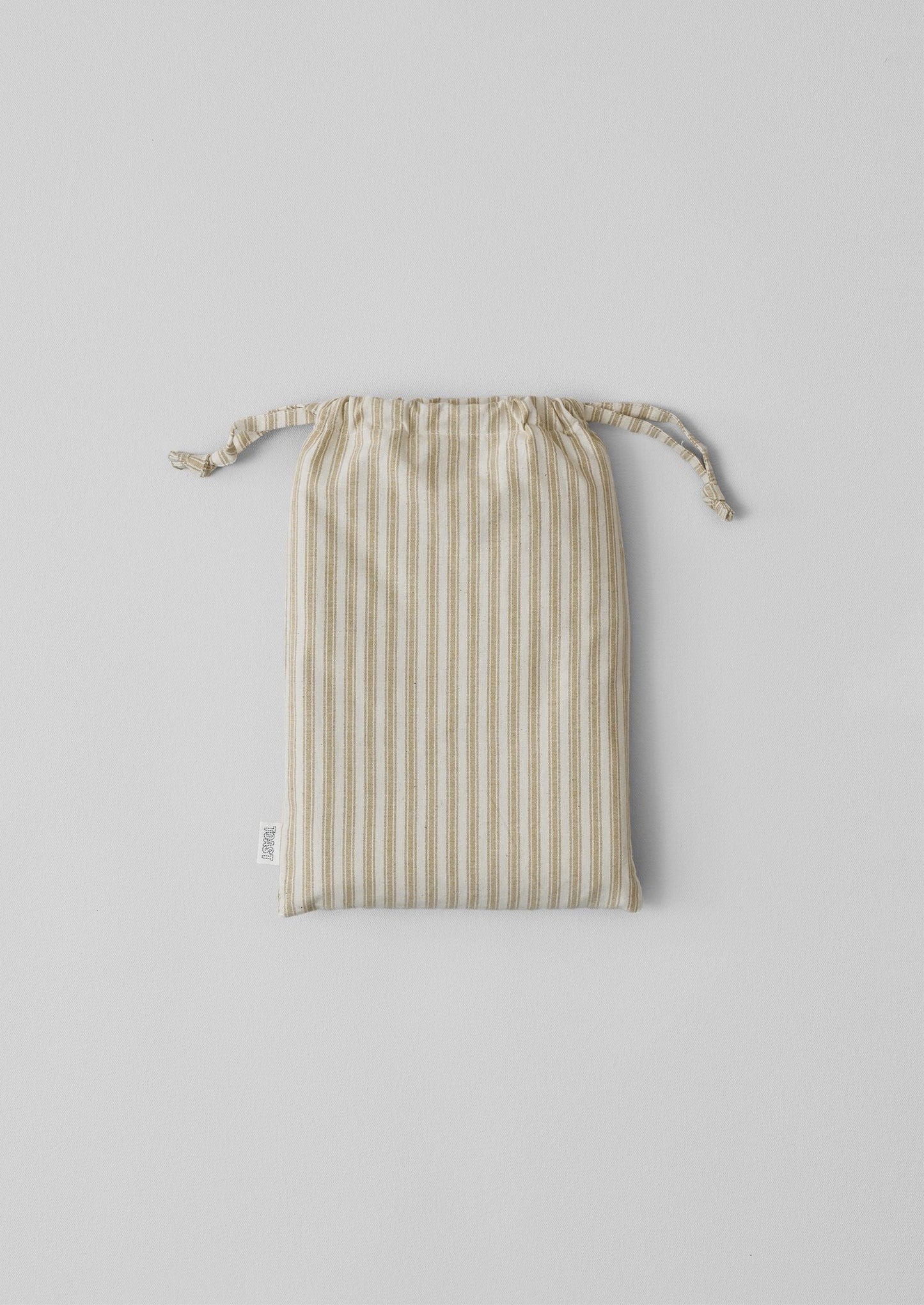 Ticking Stripe Cotton Housewife Pillowcase | Ecru/Straw