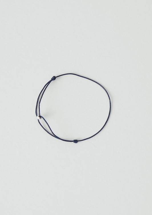 Helena Rohner Silver Bead Bracelet | Navy/Silver