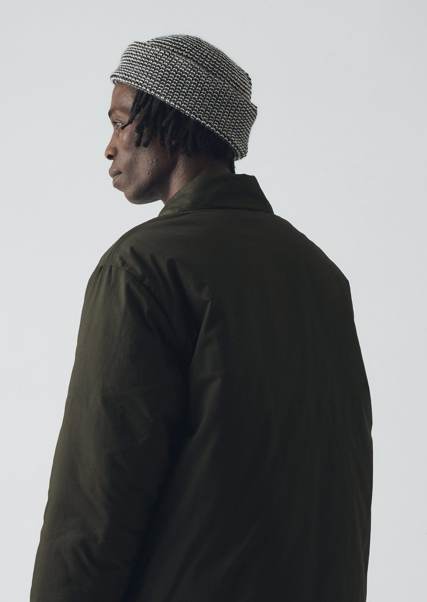Heimat Mechanic Fine Stripe Hat | Ink/Seashell
