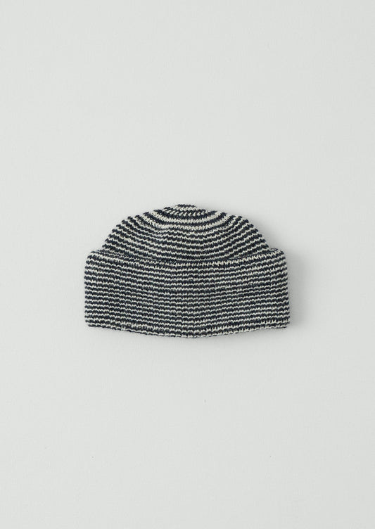Heimat Mechanic Fine Stripe Hat | Ink/Seashell