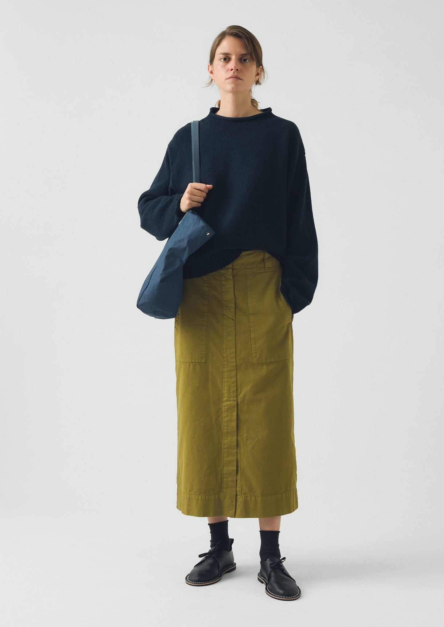 Kate Sheridan Waxed Canvas Tote | Midnight