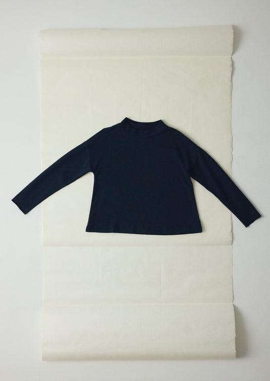 Loopback Jersey Easy Sweater | Midnight