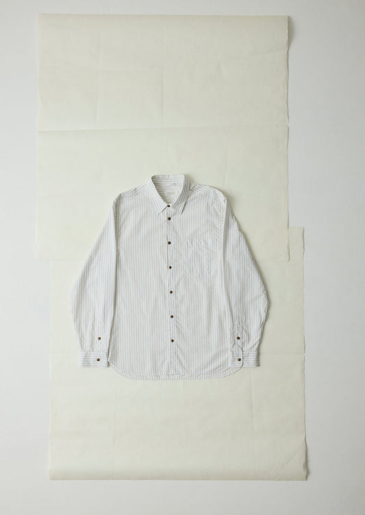 Jacquard Stripe Shirt | Shale Stone